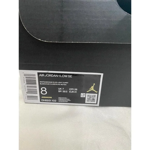 Air Jordan 1 Low Light Curry (8 Men) - Picture 12 of 12